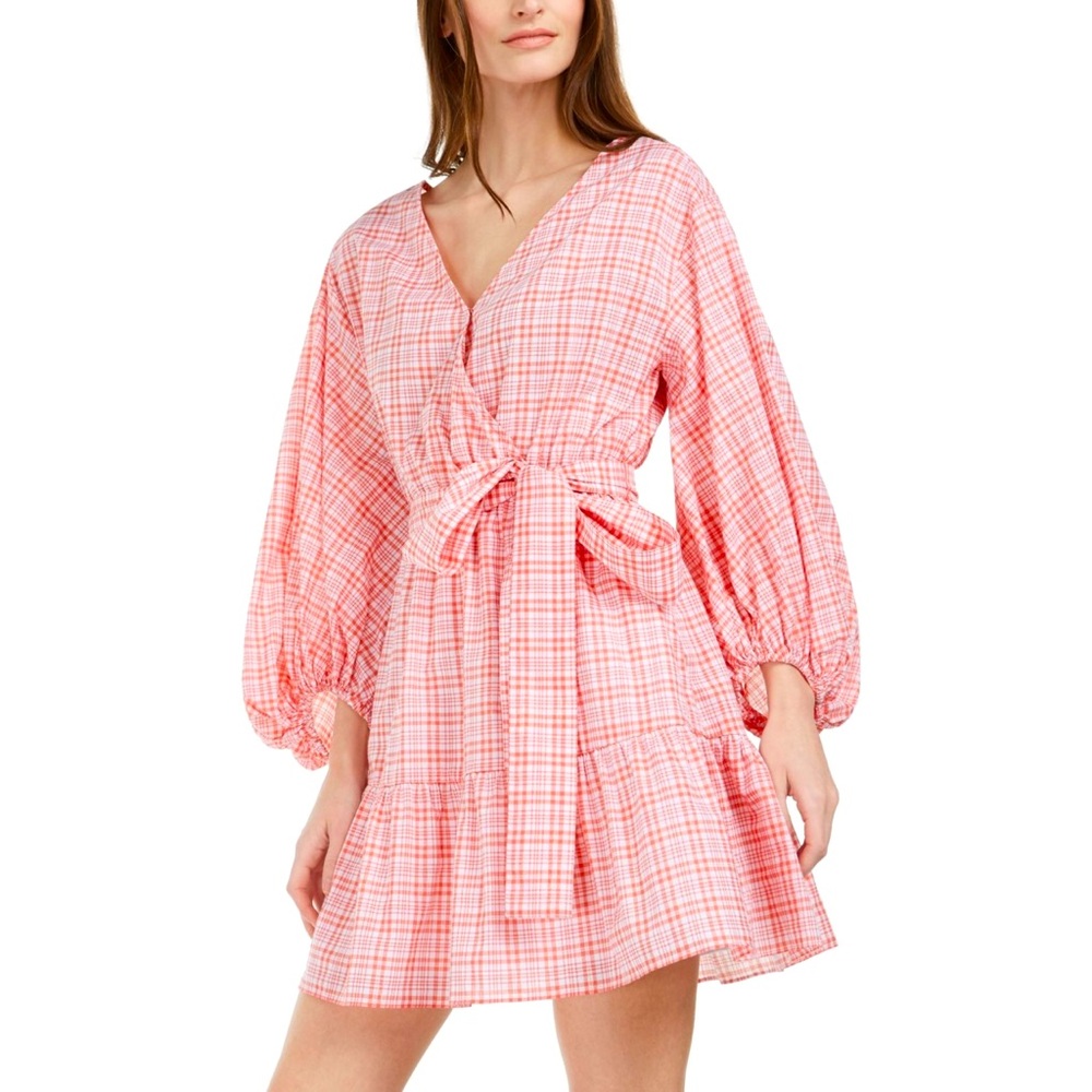 Michael Kors Puff Sleeve Wrap Dress size M